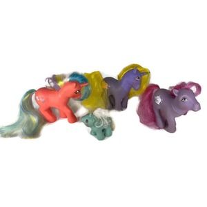 Vtg 80s Lot My Little Pony Sherbert Boysenberry Newborn Wiggles Speedy